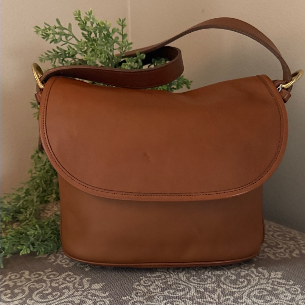 Coach Tan Fletcher Leather Crossbody Bag - Picture 3 of 14